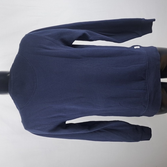 Volcom Mallace Aztec front pocket Med navy blue casual pullover sweatshirt - Picture 4 of 5